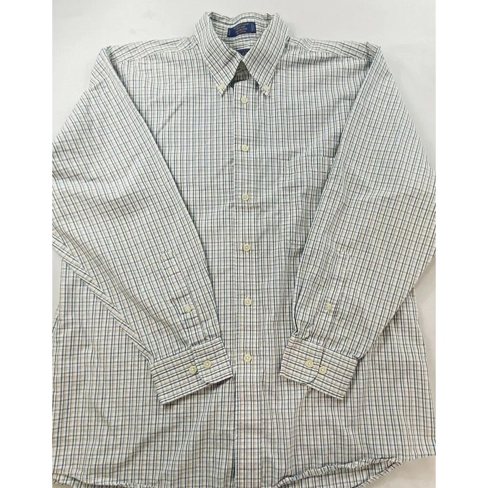 Pendleton Mens Button Down Multi color check Long Sleeve Size L
